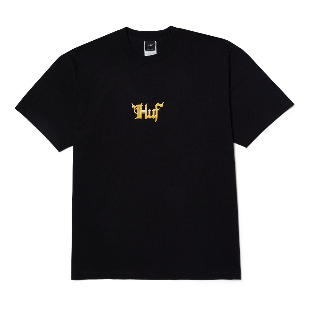 HUF BIG H TEE BLACK