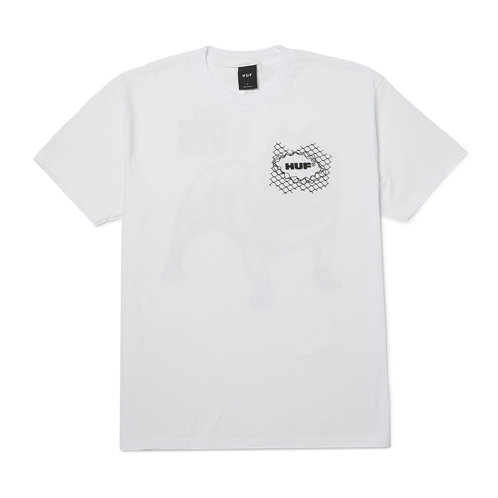 HUF 4 THE DAWGS TEE WHITE