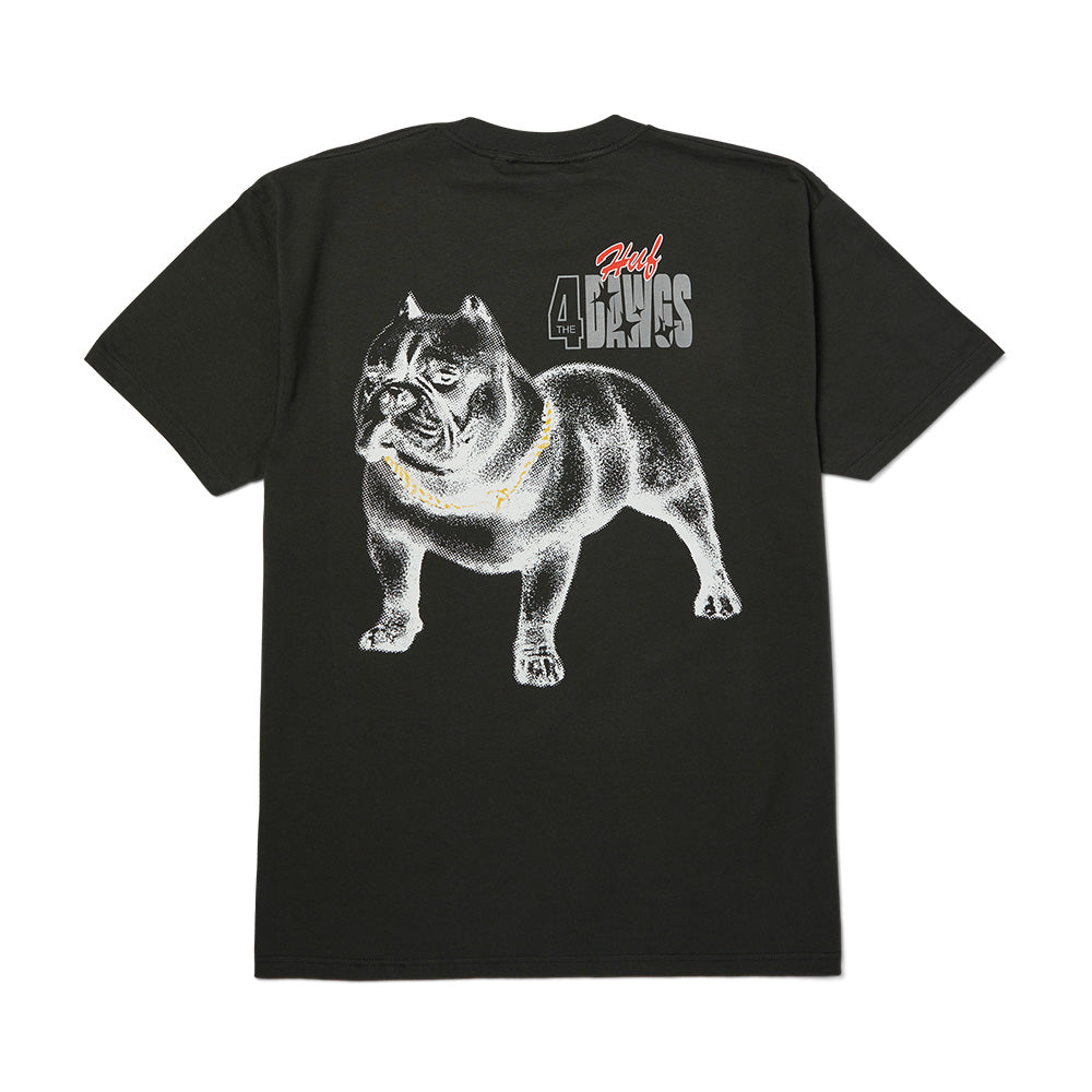 HUF 4 THE DAWGS TEE BLACK