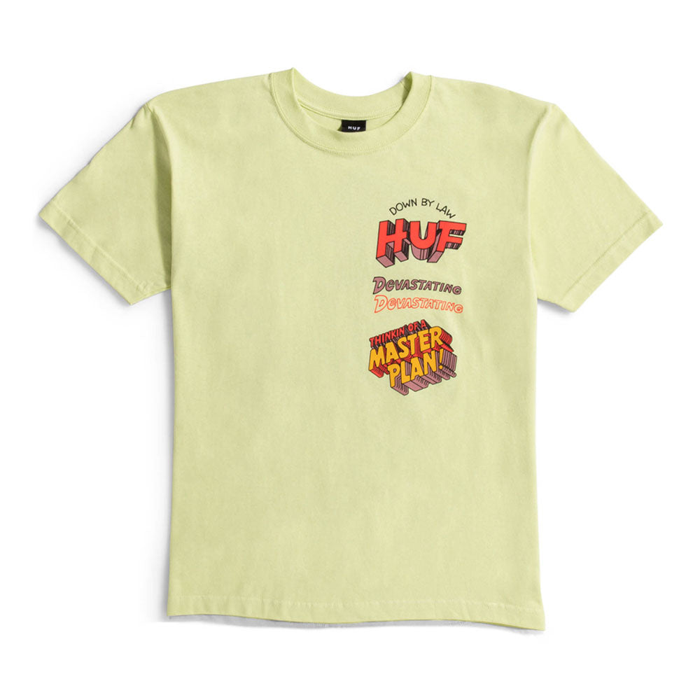HUF MASTER PLAN TEE LIME