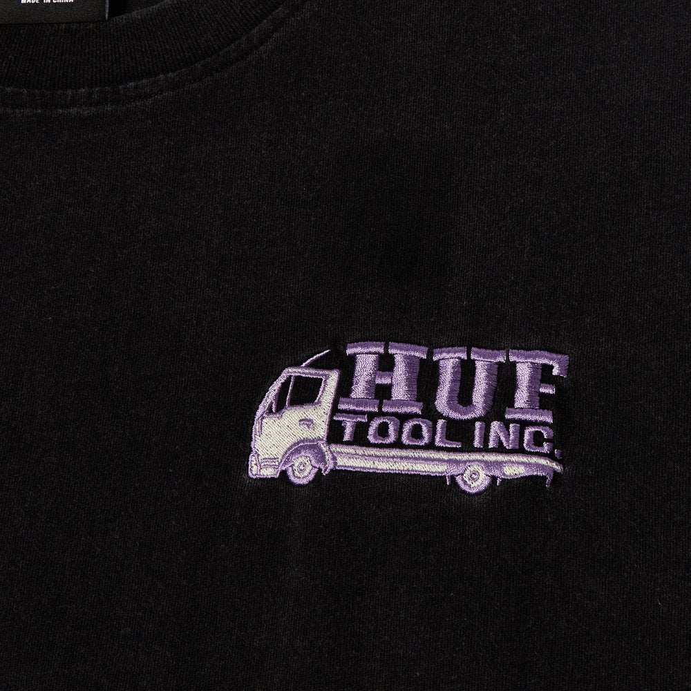 HUF TOOL INC WASHED TEE BLACK