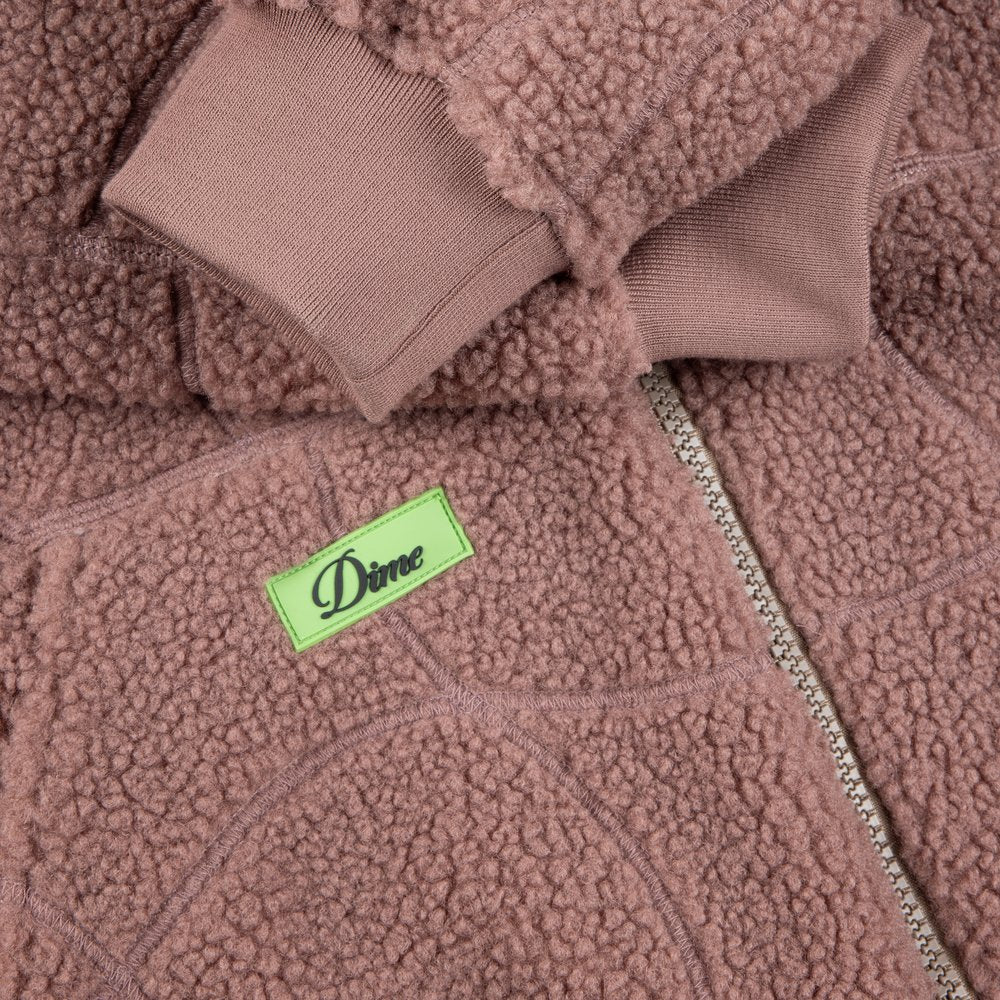 DIME COVERSTICH SHERPA FLEECE PINK