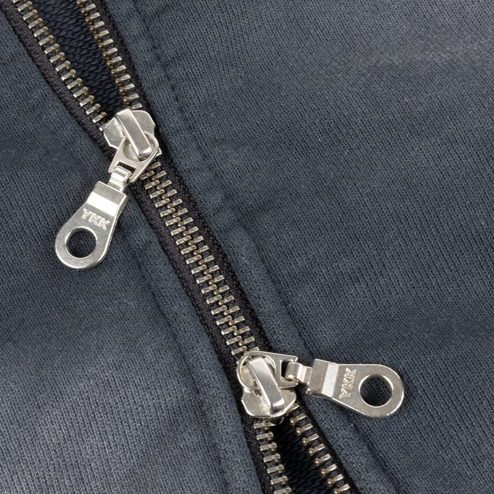DIME CROPPED ZIP HOODIE BLACK