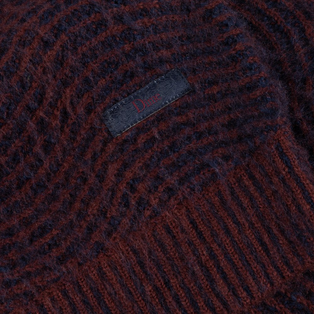 DIME MOHAIR WAVE KNIT BURGUNDY
