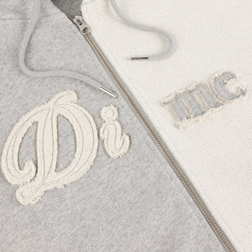 DIME REVERSE FRENCH TERRY ZIP GREY