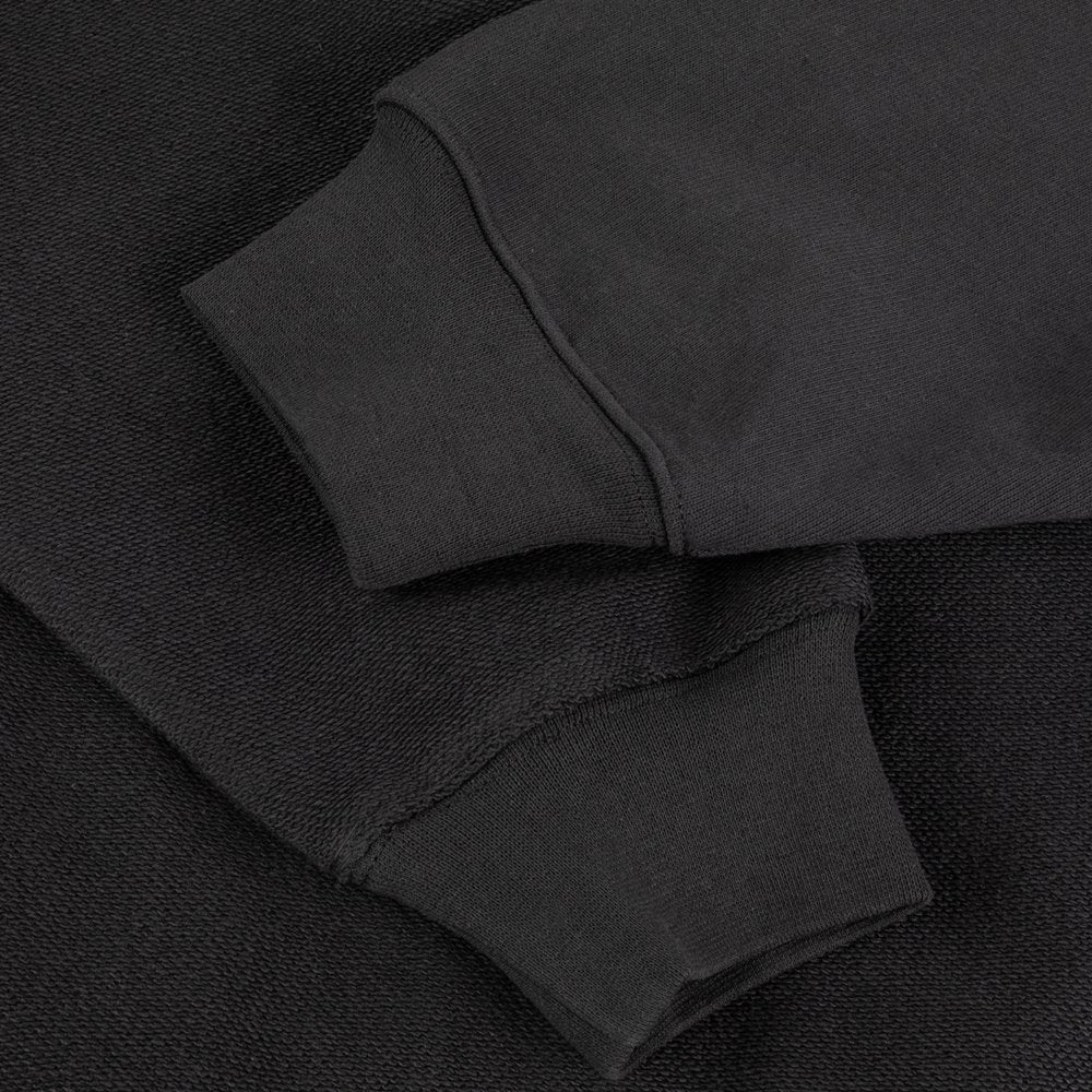 DIME REVERSE FRENCH TERRY ZIP BLACK