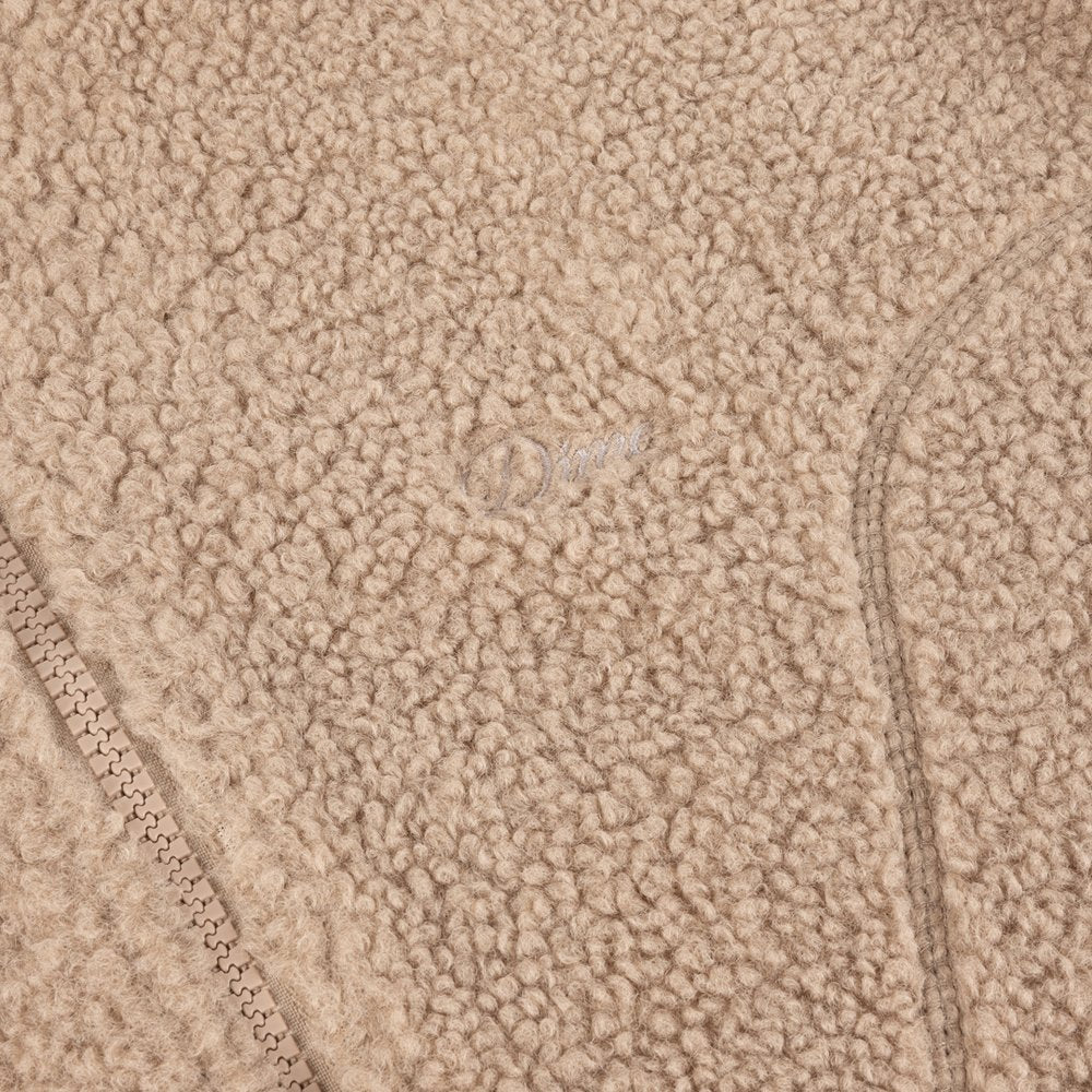 DIME POLAR FLEECE SHERPA ZIP CREAM