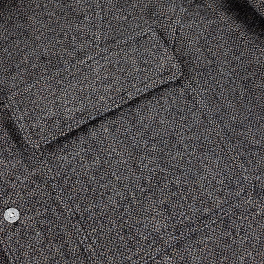 Wool Overshirt Silver