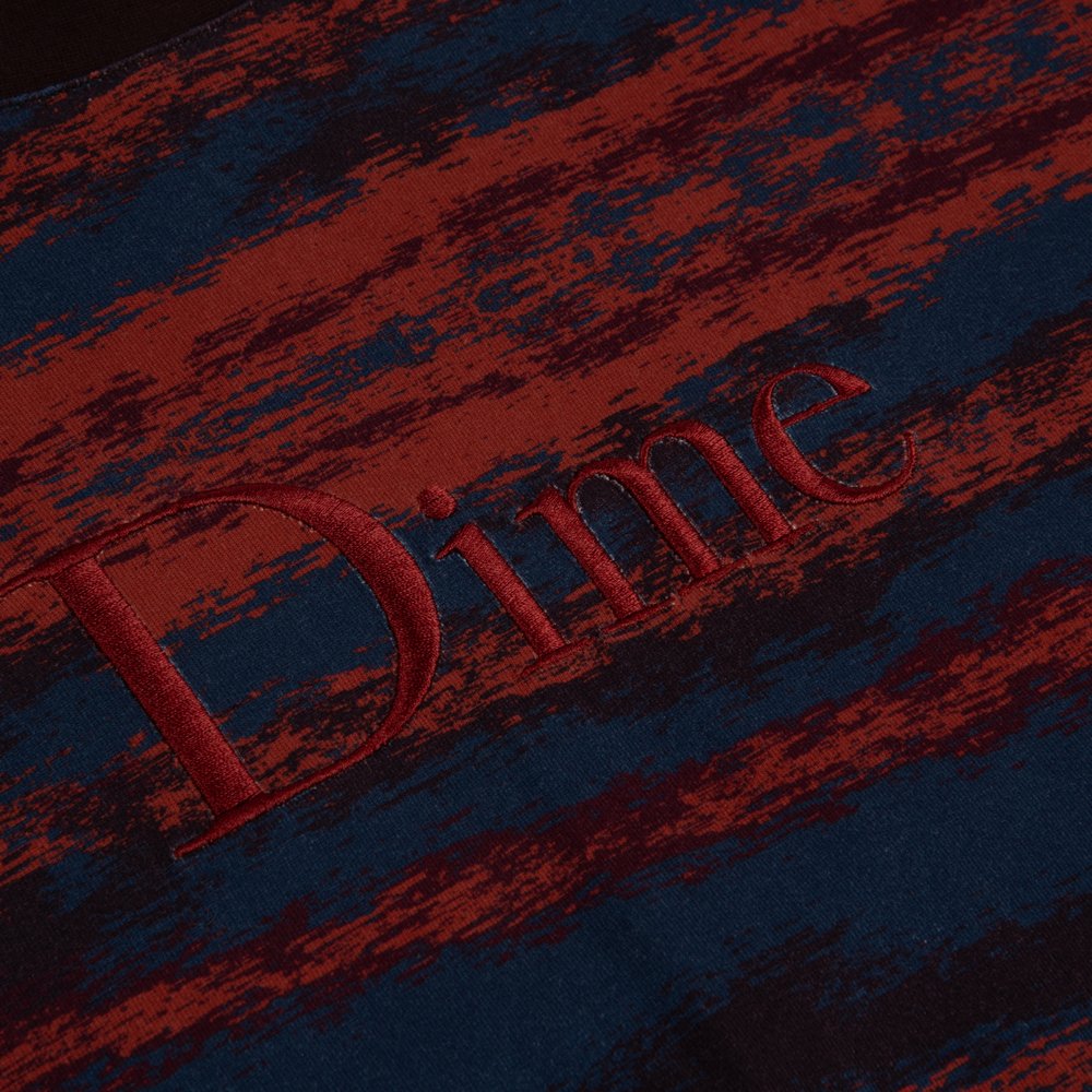 DIME BRUSHSTROKE LS SHIRT BURGUNDY