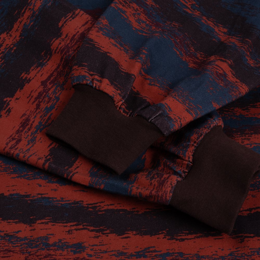 DIME BRUSHSTROKE LS SHIRT BURGUNDY