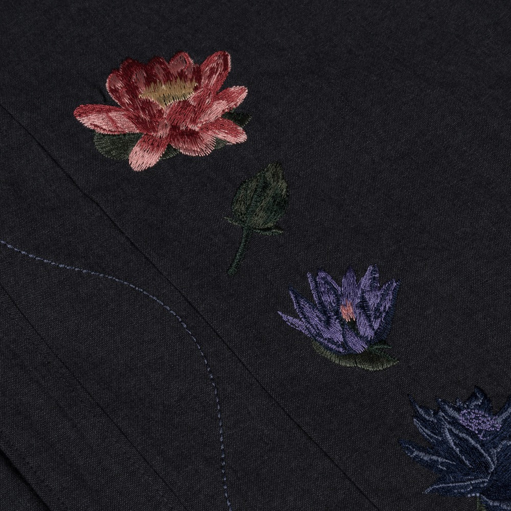 DIME LOTUS BUTTON UP BLACK