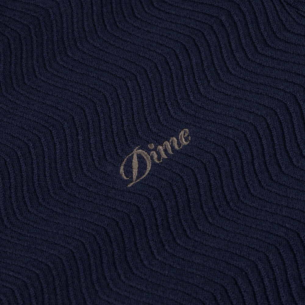 DIME WAVE KNIT SHIRT NAVY