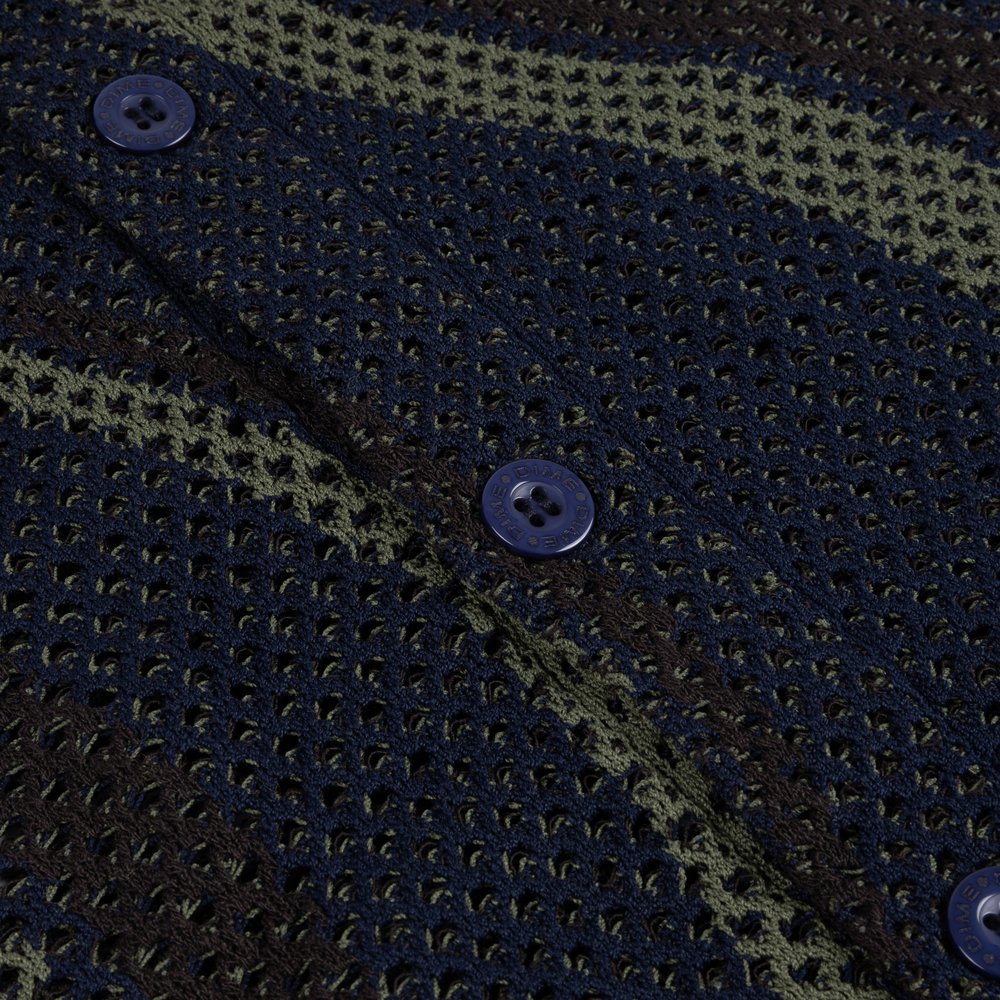 DIME SOLEIL BUTTON-UP KNIT NAVY