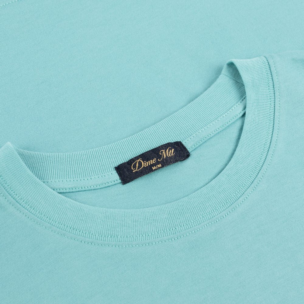 DIME CURSIVE TEE TURQUOISE