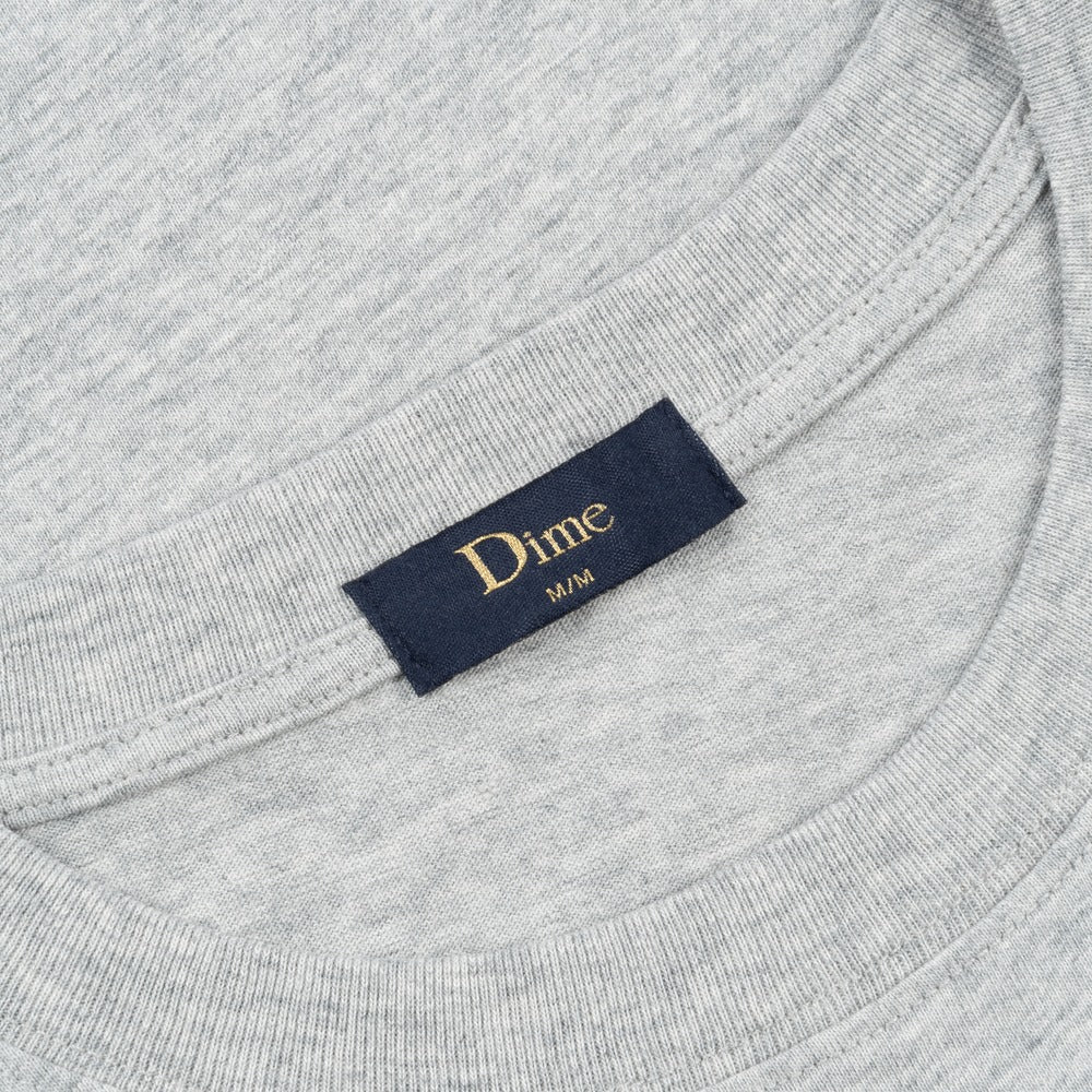 DIME CLASSIC SMALL LOGO TEE GREY