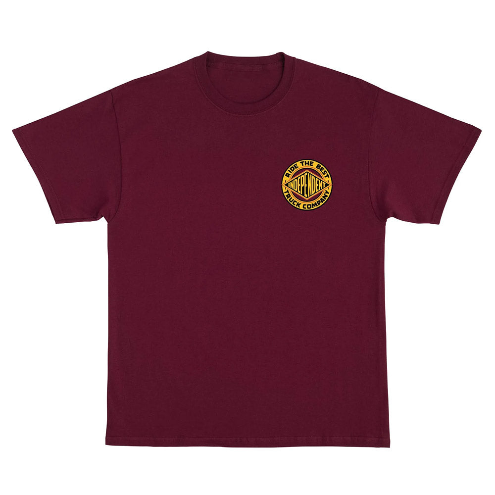 INDEPENDENT BTG SUMMIT TEE BURGUNDY