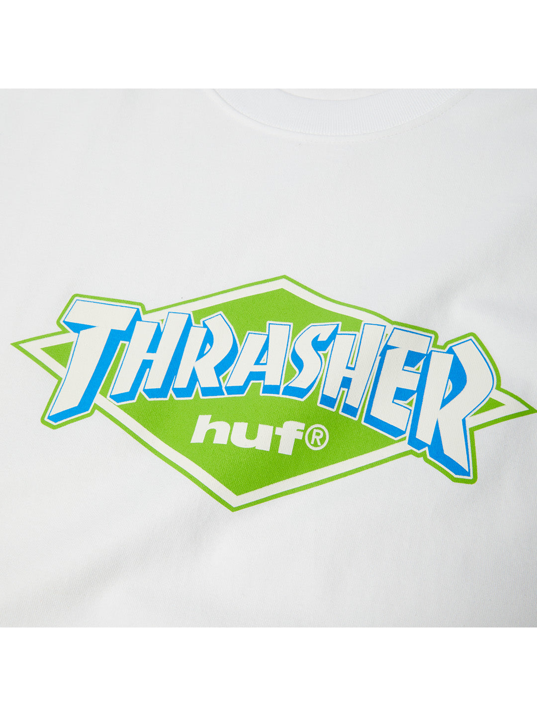 Huf X Thrasher Logo Tee White