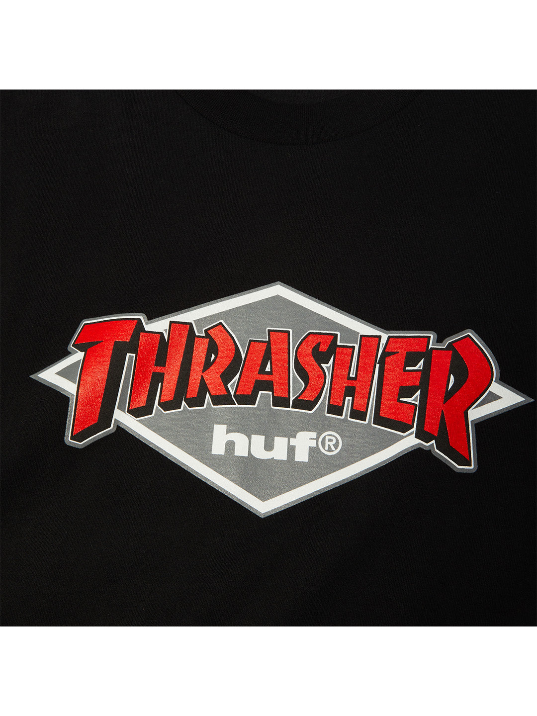 Huf X Thrasher Logo Tee Black