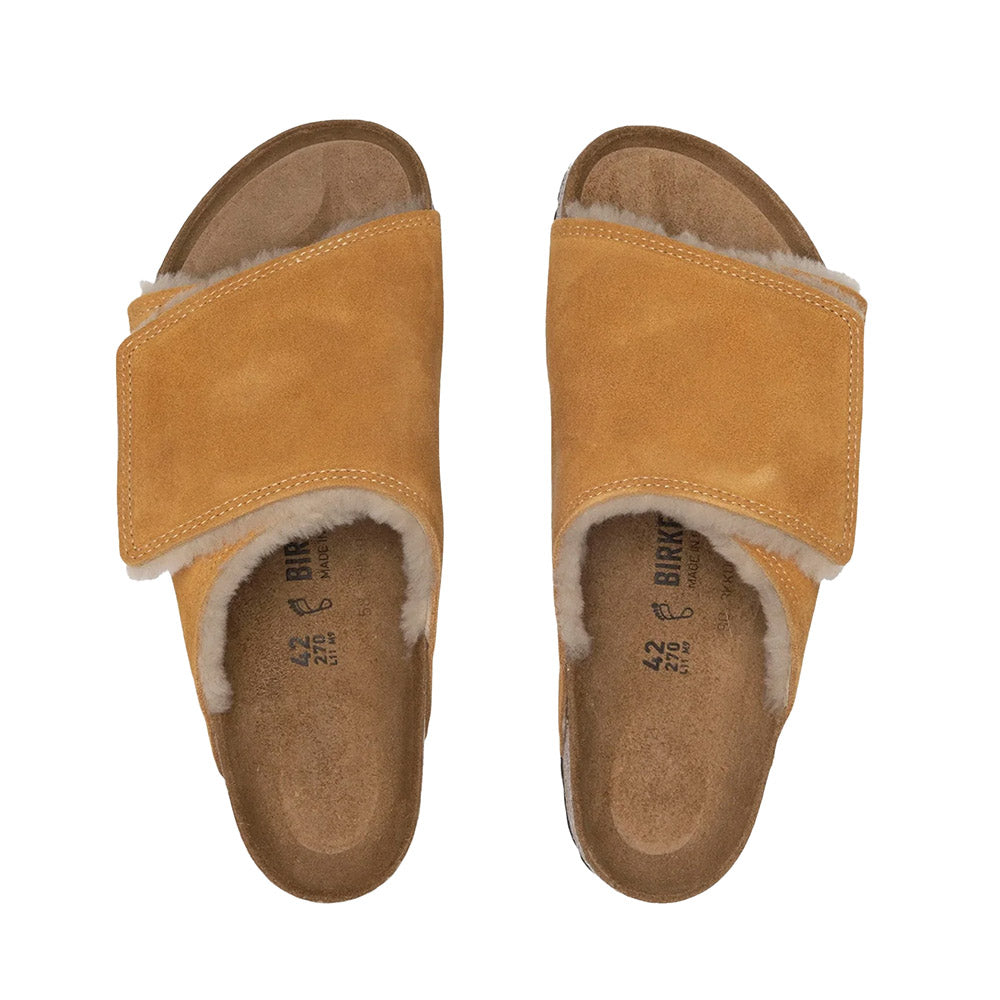 Stussy X Birkenstock Solana Vl Shearling Caramel