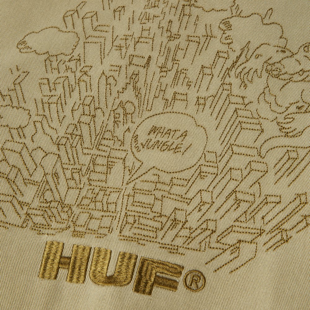HUF WHAT A JUNGLE WORK JACKET CREAM