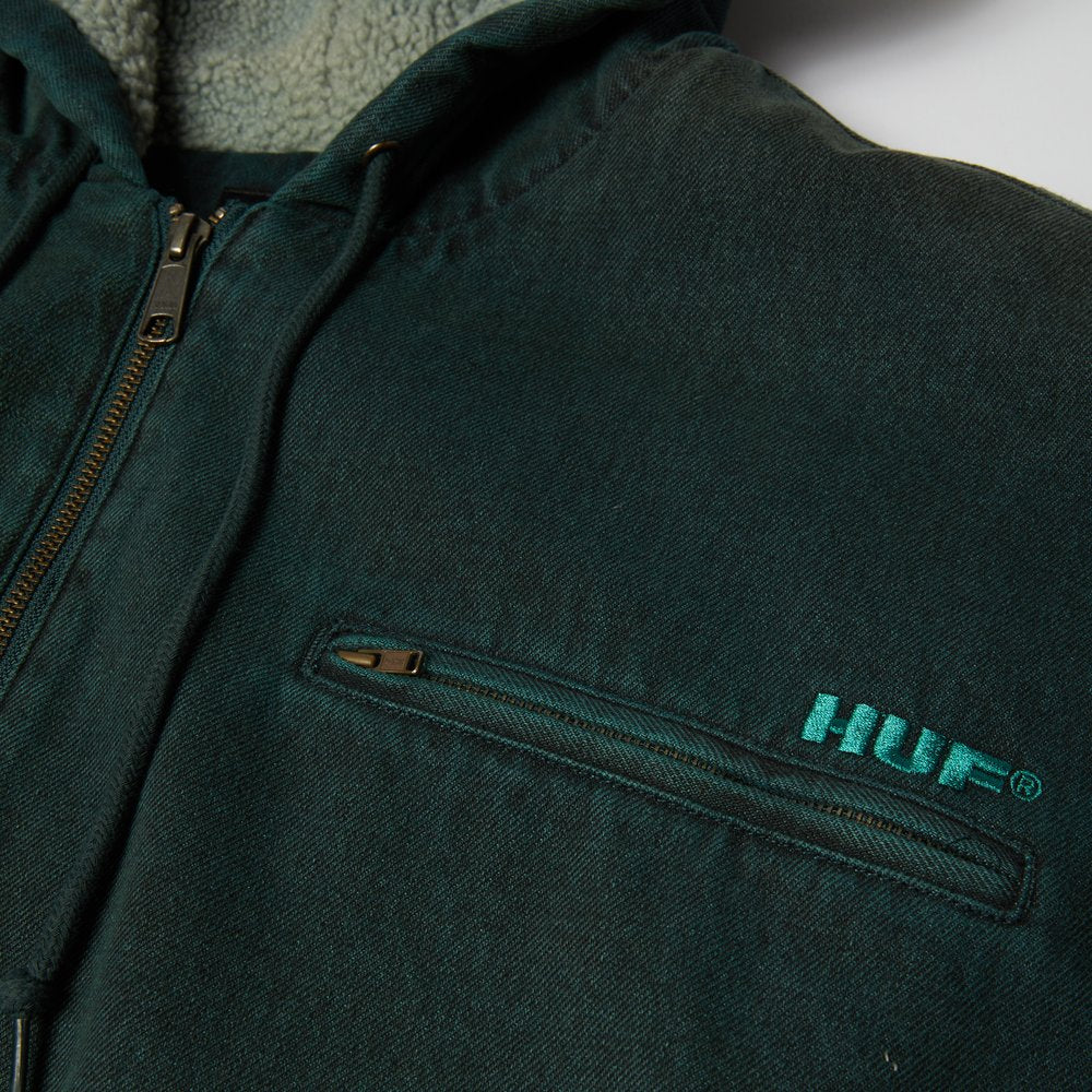 HUF WHAT A JUNGLE WORK JACKET DARK GREEN
