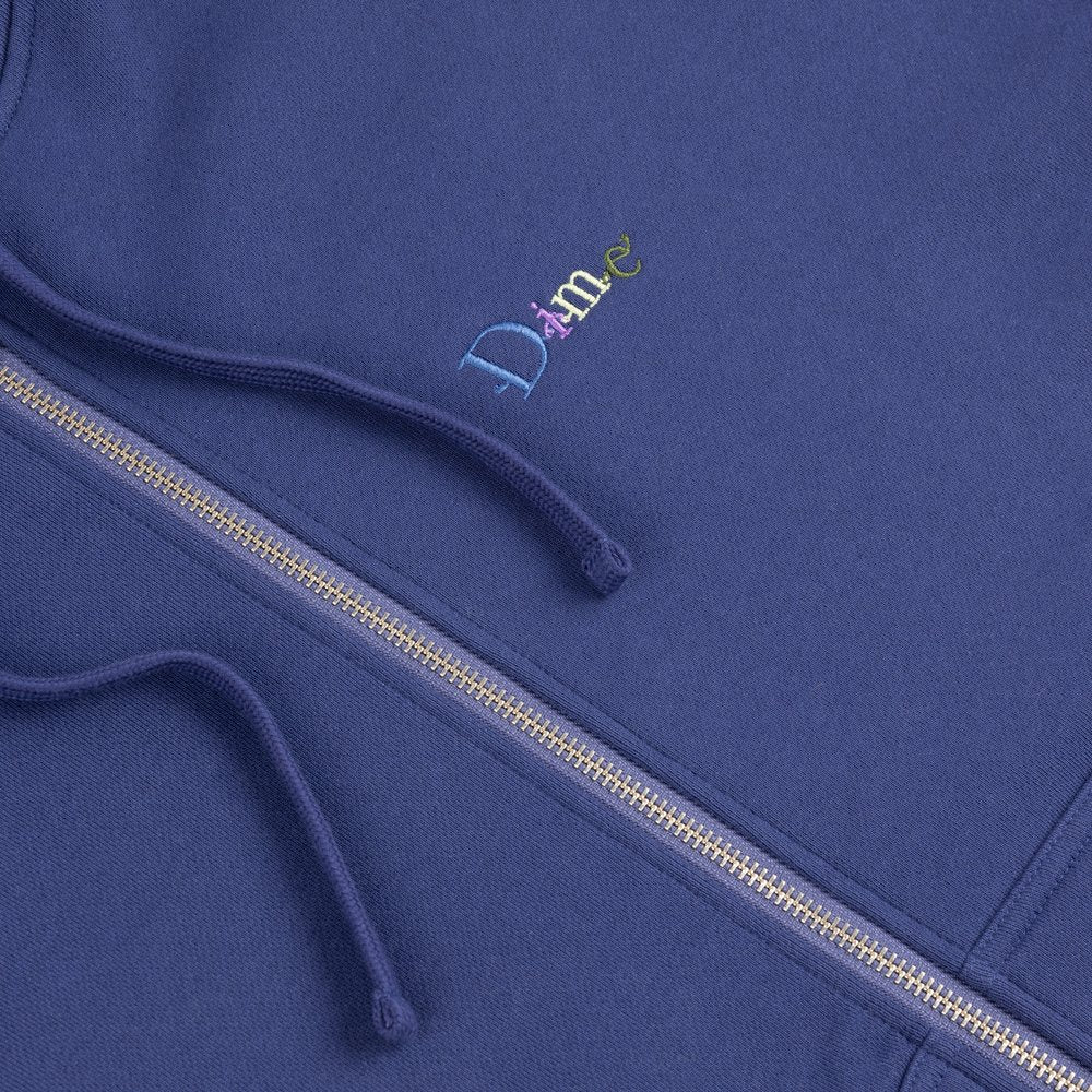 DIME FRIENDS ZIP HOODIE BLUE