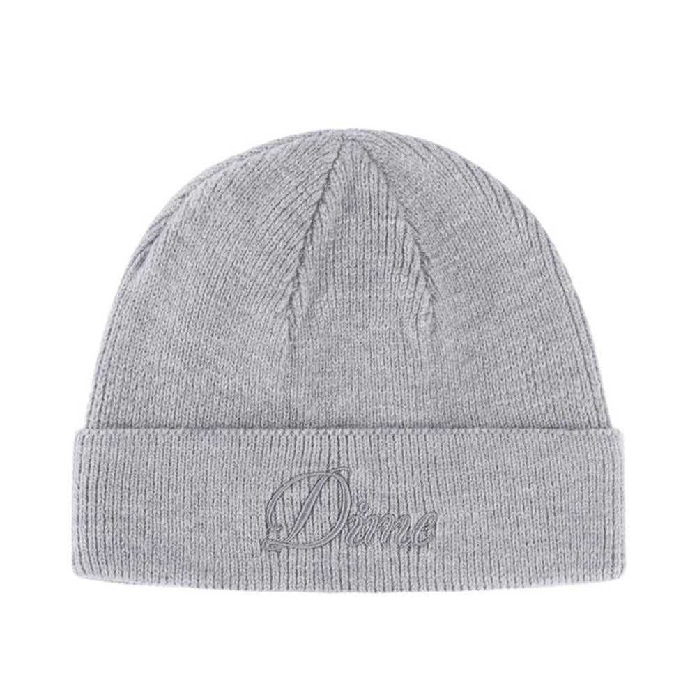 DIME CURSIVE WOOL FOLD BEANIE GREY
