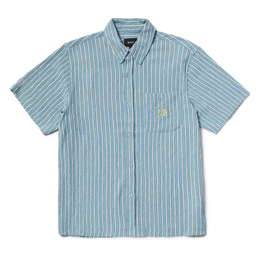 HUF APOLLO STRIPED SHIRT LIGHT BLUE