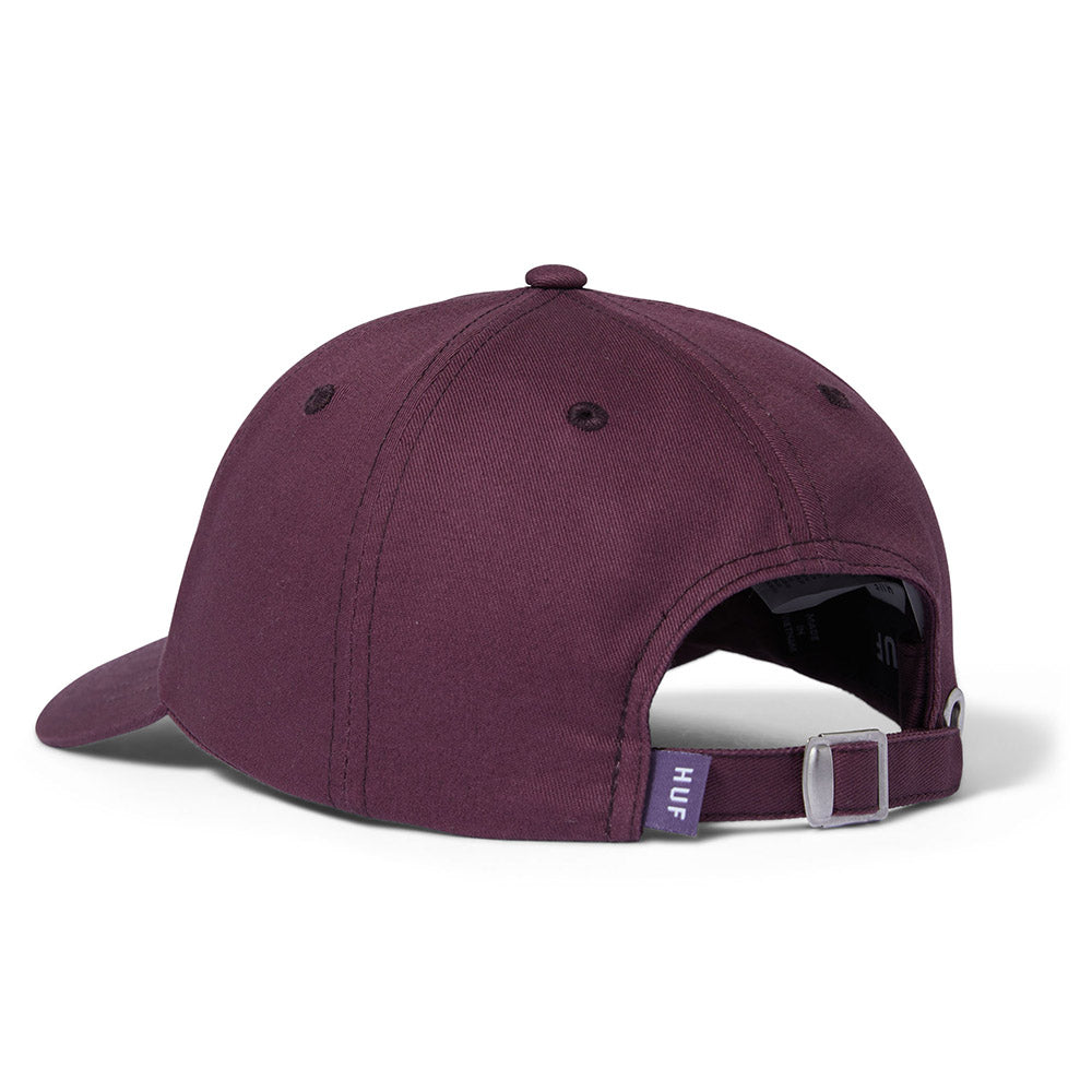 HUF BLOOM CV 6 PANEL HAT BURGUNDY