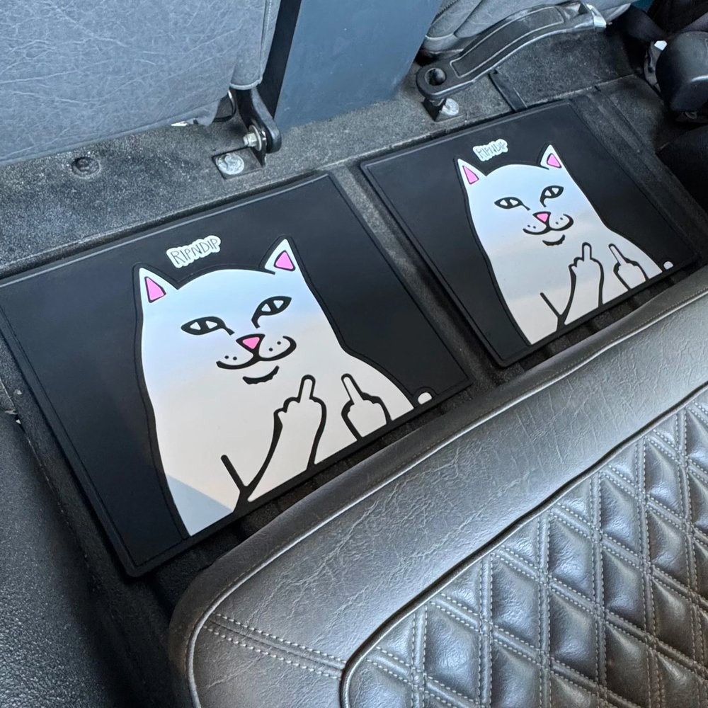 RIPNDIP LORD NERMAL CAR FLOOR MAT BLACK
