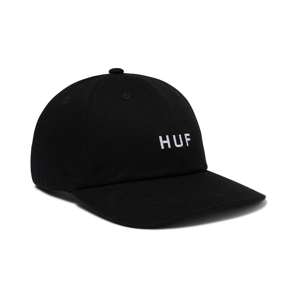 HUF SET OG CV 6 PANEL HAT BLACK