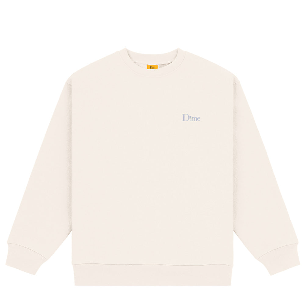 DIME CLASSIC SMALL LOGO CREWNECK CREAM