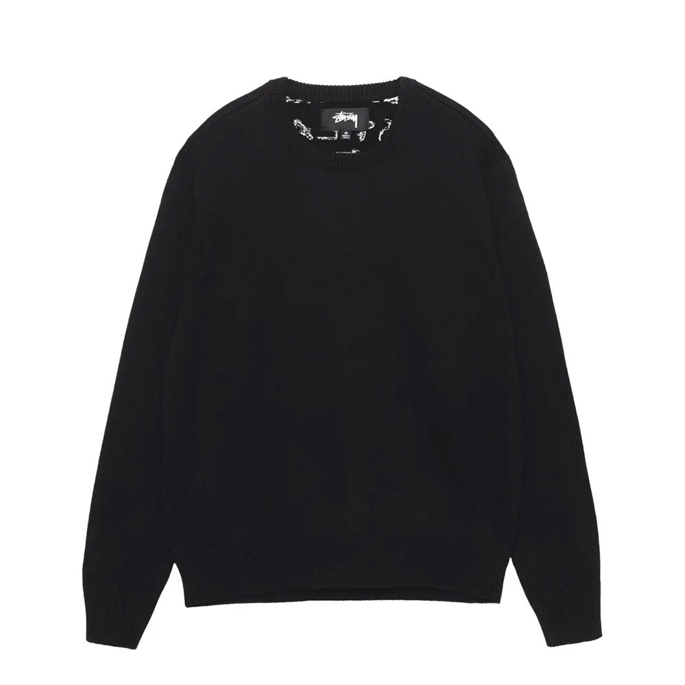 STUSSY LAGUNA ICON SWEATER BLACK