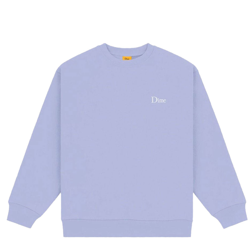 DIME CLASSIC SMALL LOGO CREWNECK LIGHT BLUE