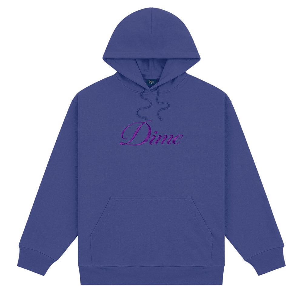 DIME CURSIVE LOGO HOODIE BLUE