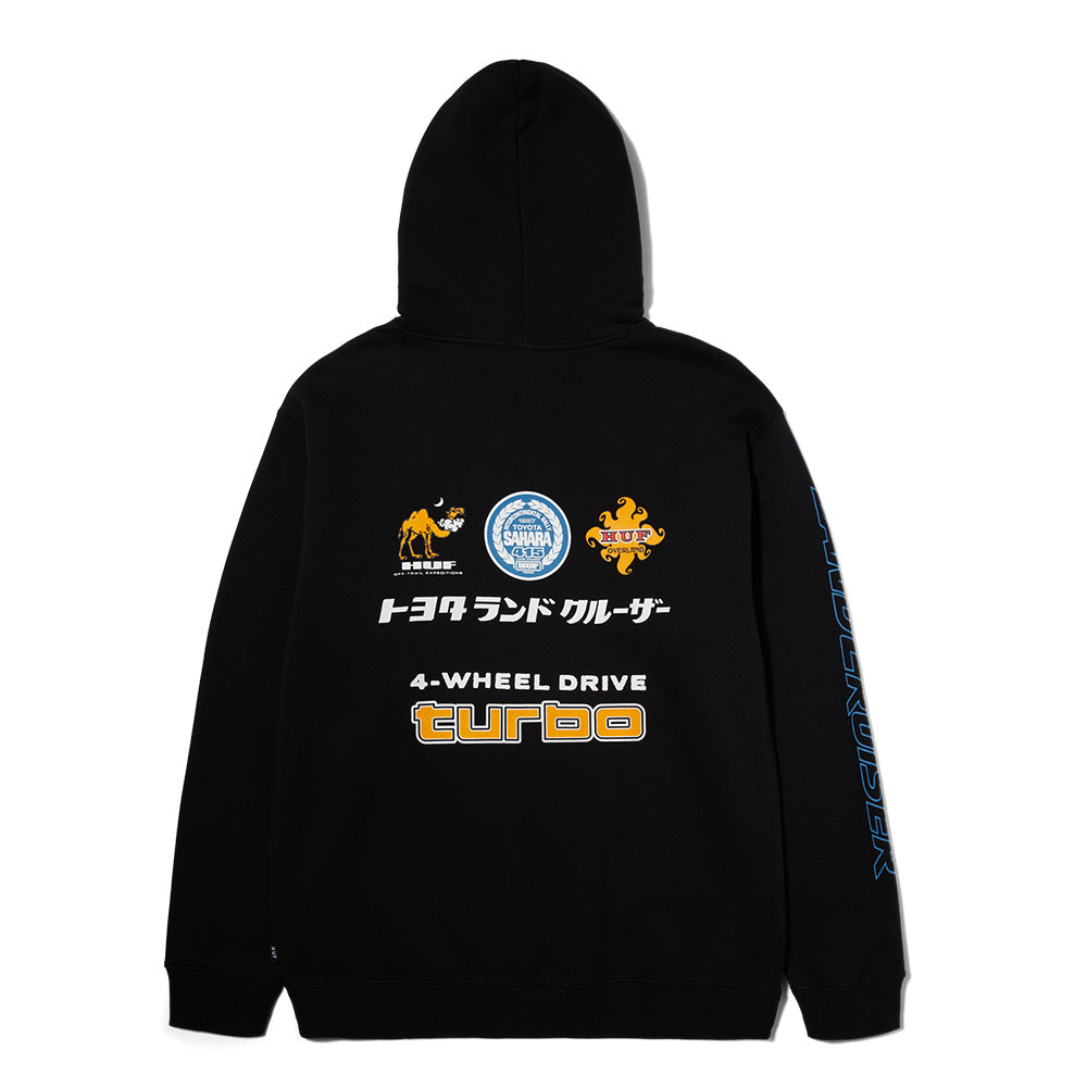 HUF X TOYOTA SAHARA RALLY PO HOODIE BLACK