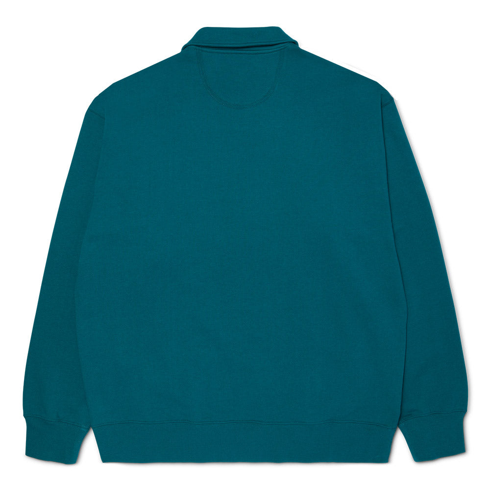 HUF BIG BLOCK 1/4 ZIP FRENCH TURQUOISE