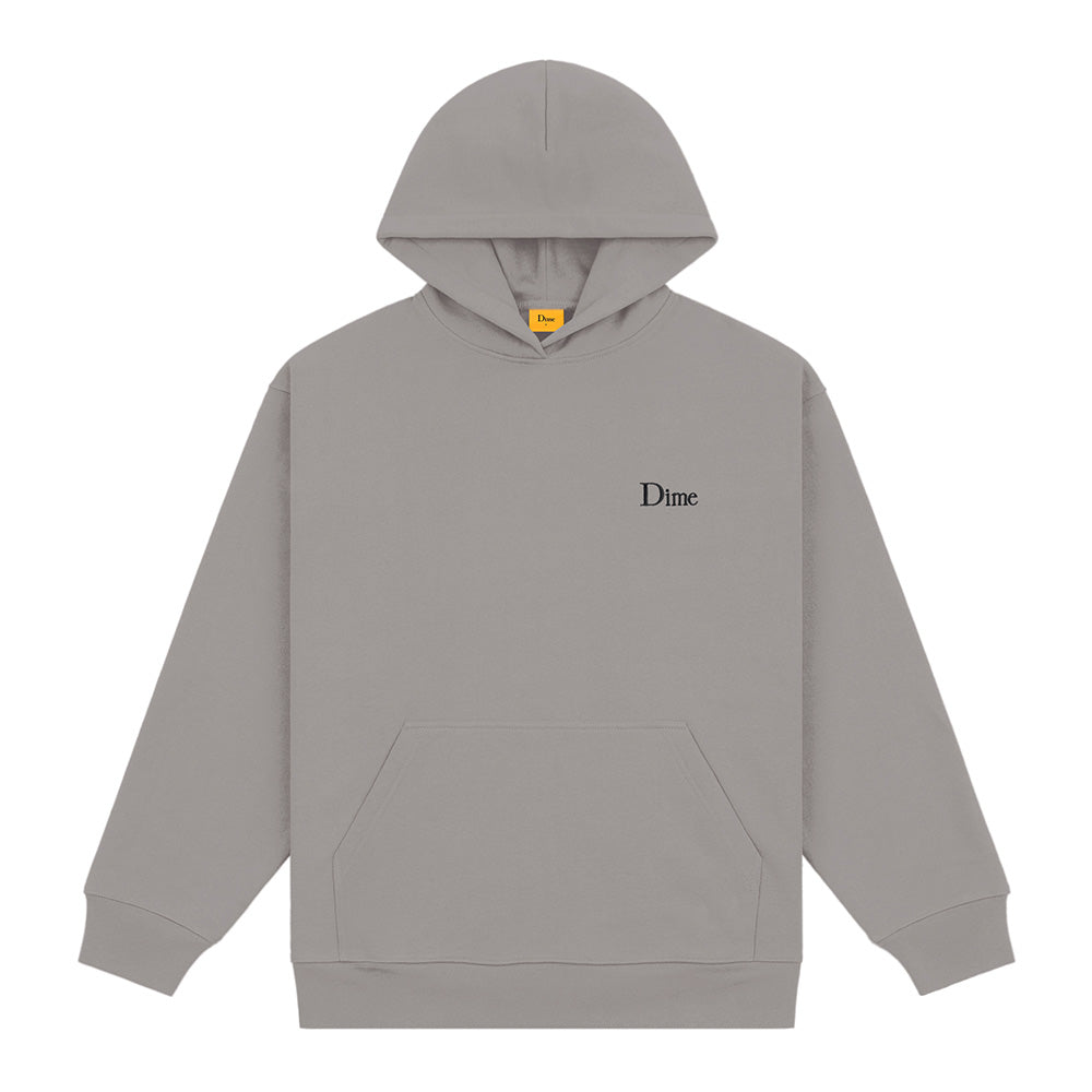DIME CLASSIC SMALL LOGO HOODIE GRAY