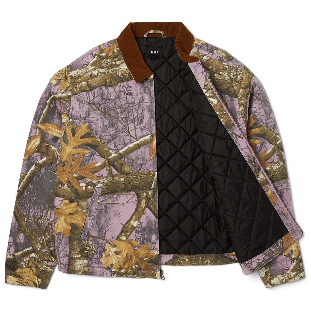 HUF X REALTREE MEGABLAST WORK JACKET PURPLE