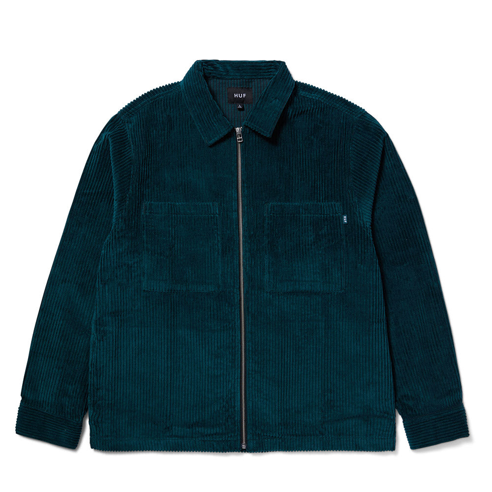 HUF TWO TONE CORD ZIP SHACKET TURQUOISE