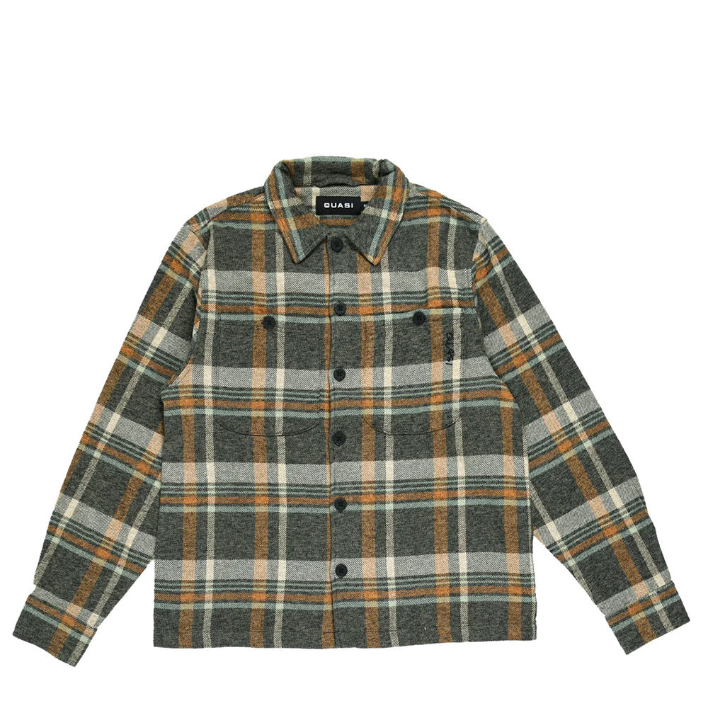 QUASI NAOMI BUTTON UP SHIRT BROWN