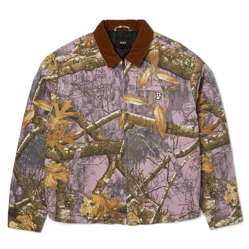 HUF X REALTREE MEGABLAST WORK JACKET PURPLE