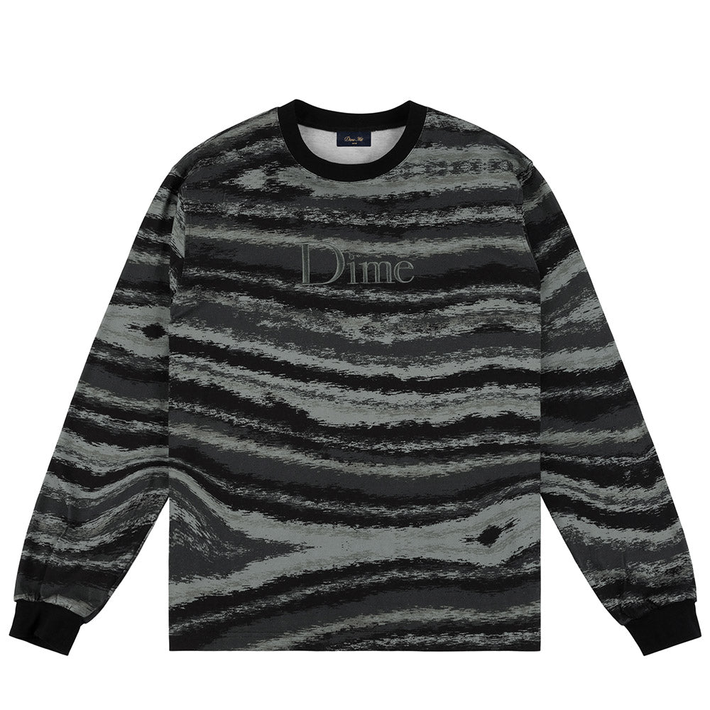 DIME BRUSHSTROKE LS SHIRT GREEN