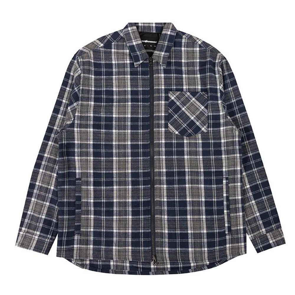 THE HUNDREDS ALMA LS WOVEN NAVY