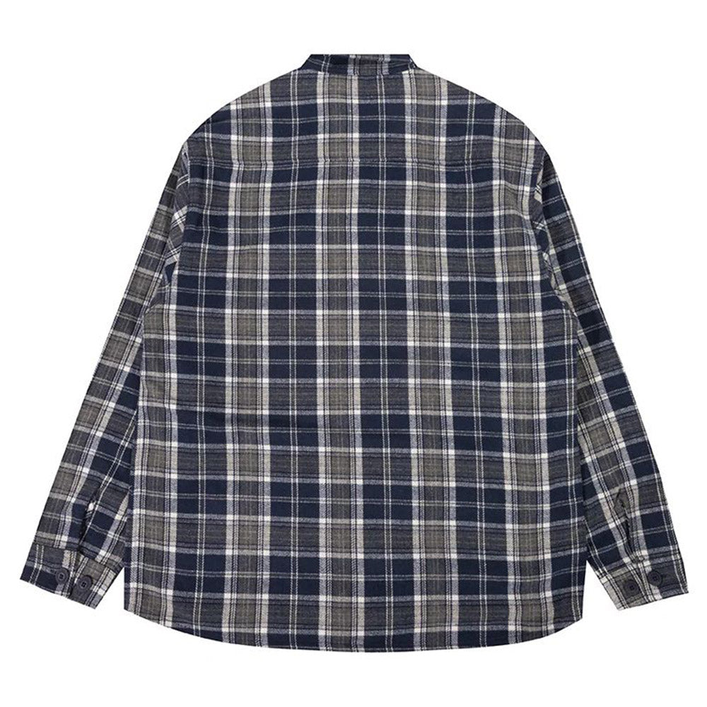 THE HUNDREDS ALMA LS WOVEN NAVY
