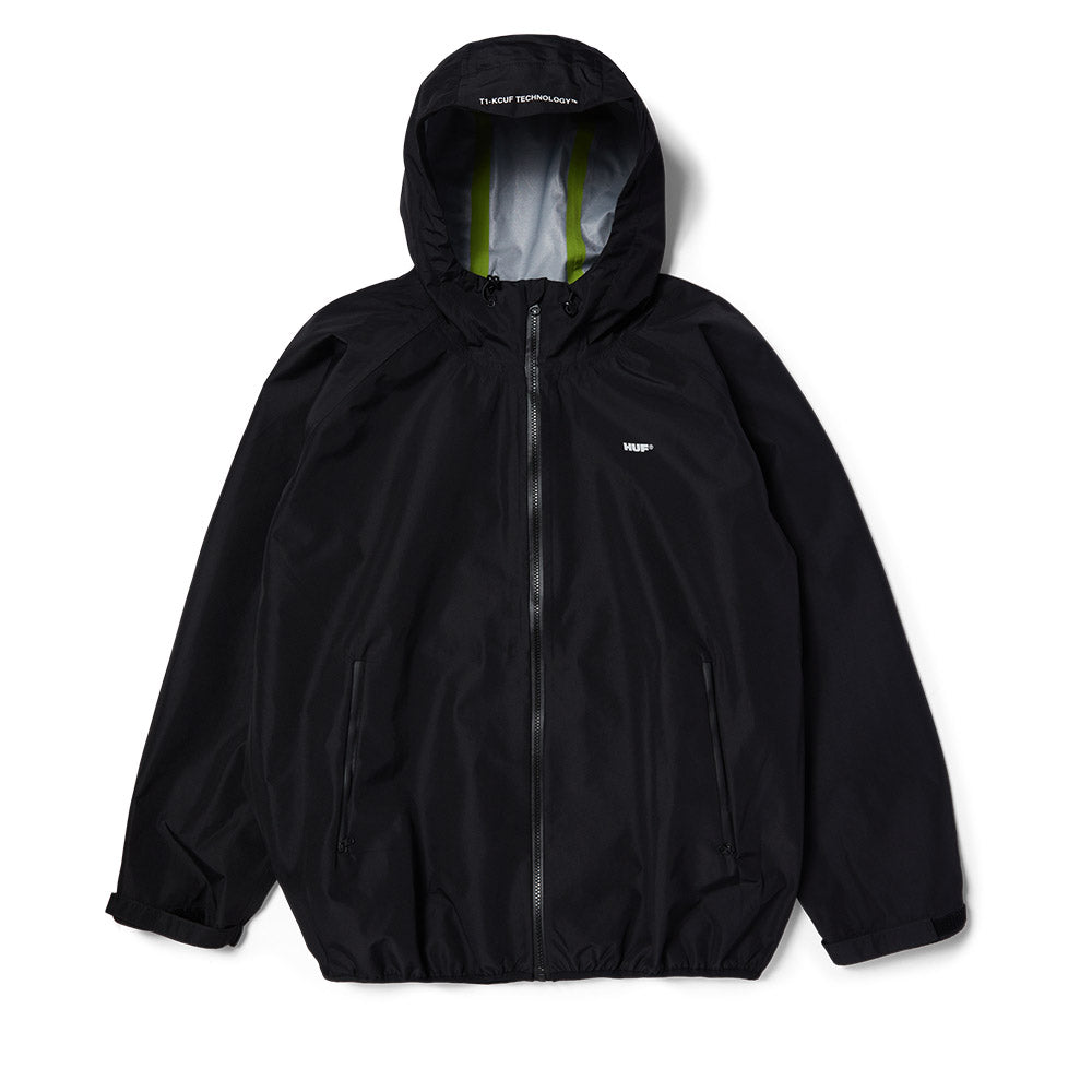 HUF RAINIER SHELL JACKET BLACK