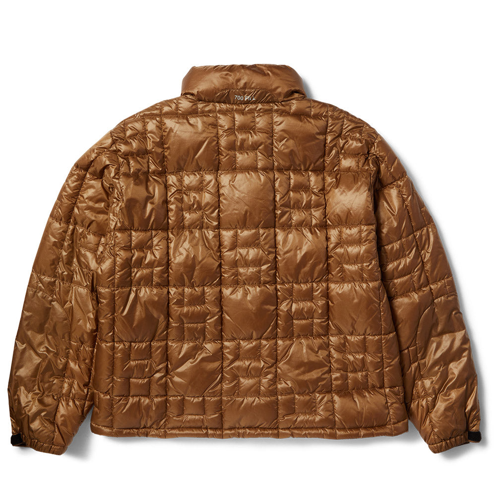 HUF PERTEX PUFFER JACKET BROWN