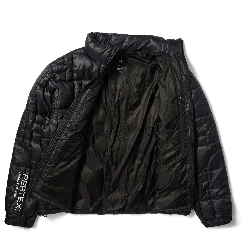 HUF PERTEX PUFFER JACKET BLACK