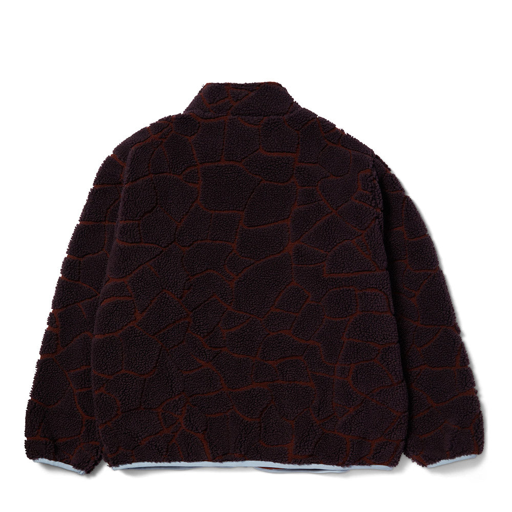 HUF QUAKE PILE FLEECE BURGUNDY