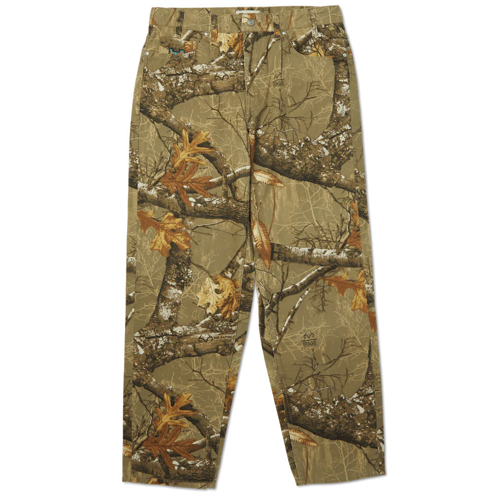HUF X REALTREE CROMER PANT GREEN CAMO